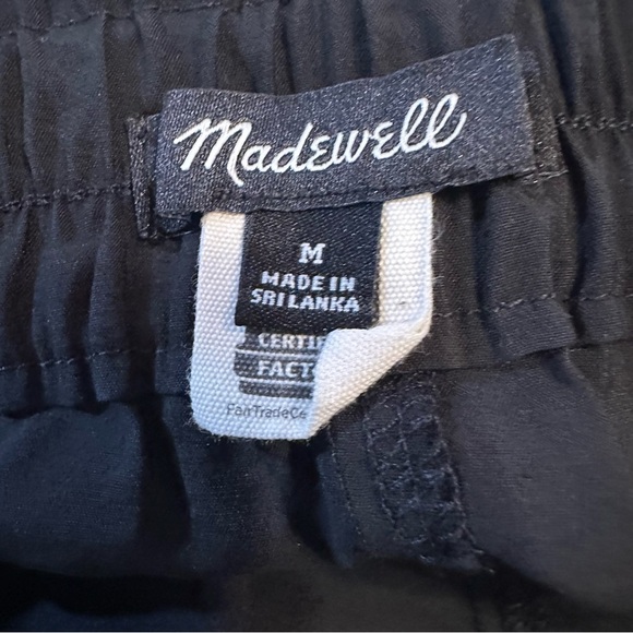 Madewell Cargo Shorts Pull On Softdrape Black size M (b5 - Picture 7 of 9